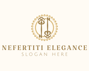 Elegant Floral Keys logo design