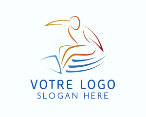 Aquarium - Beach Resort Wave Surfing logo design