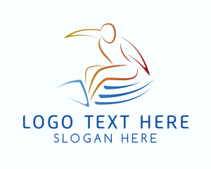 Aquatic - Beach Resort Wave Surfing logo design