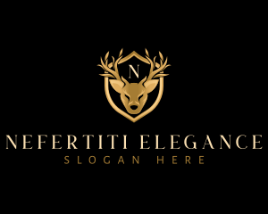 Deer Horn Crest logo design