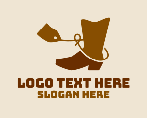 Gum Boots - Cowboy Boot Sale logo design