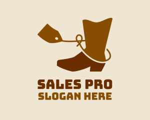 Cowboy Boot Sale  logo design