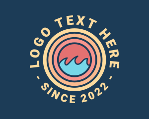 Dog Breeders - Surfing Ocean Wave logo design