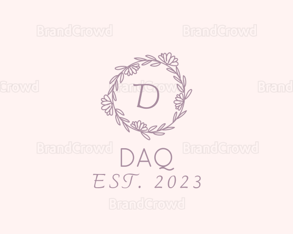Daisy Leaf Vine Floral Logo