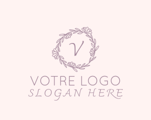 Daisy Leaf Vine Floral Logo