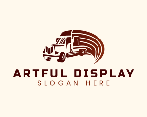 Logistics Cargo Truck logo design