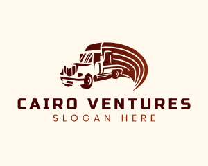 Logistics Cargo Truck logo design