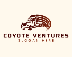 Logistics Cargo Truck logo design