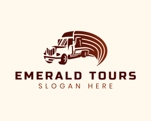 Logistics Cargo Truck logo design