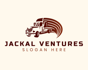 Logistics Cargo Truck logo design