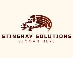 Logistics Cargo Truck logo design