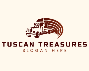 Logistics Cargo Truck logo design