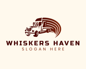 Logistics Cargo Truck logo design