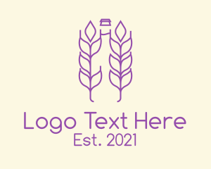 Bottle - Purple Wheat Beer logo design