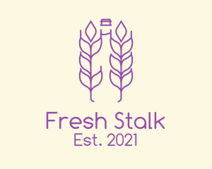 Stalk - Purple Wheat Beer logo design