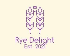 Rye - Purple Wheat Beer logo design