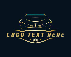Driving - Luxury Car Mechanic Garage logo design