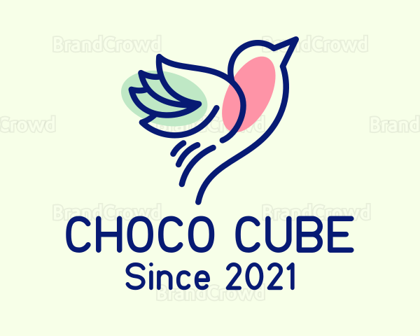 Flying Blue Chickadee Logo