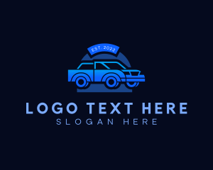 Logistics - Truck Garage Repair logo design