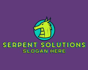 Serpent - Dragon Serpent Monster logo design