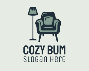 Green Lamp Armchair logo design