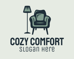 Green Lamp Armchair logo design