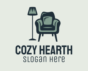 Green Lamp Armchair logo design