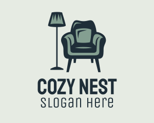 Green Lamp Armchair logo design