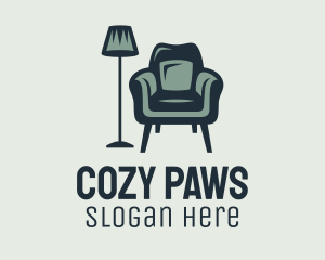 Green Lamp Armchair logo design