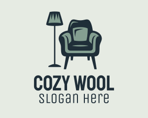 Green Lamp Armchair logo design