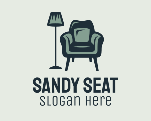 Green Lamp Armchair logo design