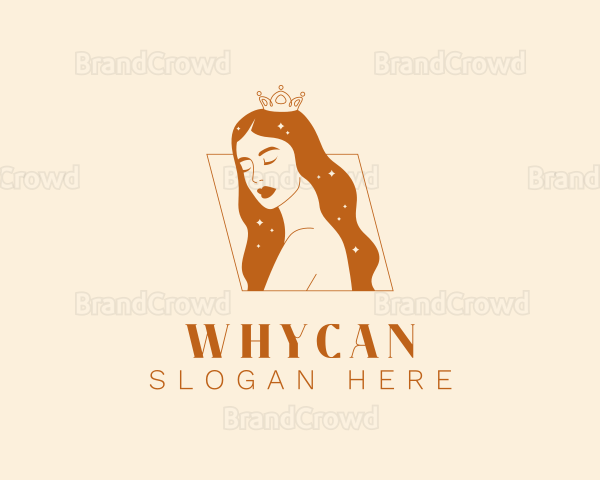 Beauty Pageant Woman Logo