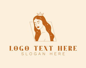 Hairstylist - Beauty Pageant Woman logo design