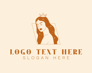 Beauty Pageant Woman Logo