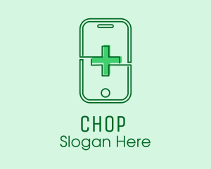 Online - Medical Mobile App logo design