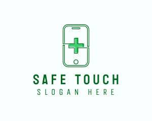 Contactless - Medical Mobile App logo design