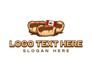 Map - Butter Tarts Canada logo design