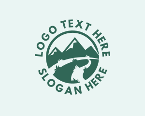 Trekking - Mountain Nature Park logo design