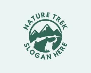 Hike - Mountain Nature Park logo design