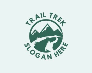 Hike - Mountain Nature Park logo design