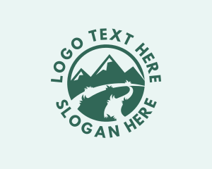 Hike - Mountain Nature Park logo design