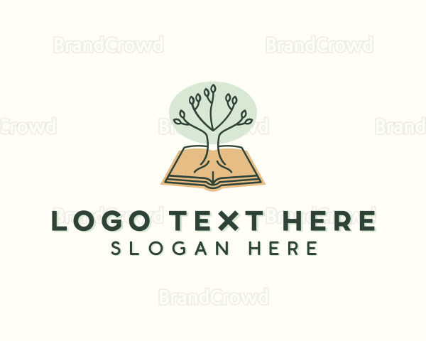 Forest Tree Book Logo