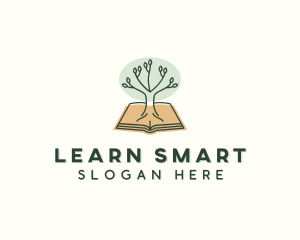 Teaching - Tree Education Book logo design