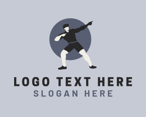 Physical - Human Muscle Flex logo design