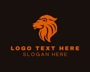 Safari - Geometric Lion Mane logo design