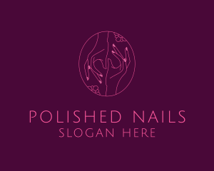 Beauty Nail Salon logo design