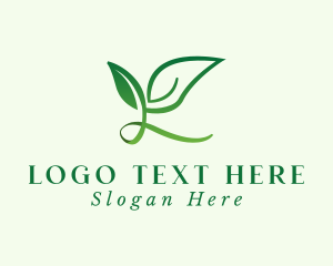 Gardening - Eco Leaf Letter K logo design