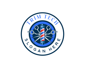 Trim - Men's Grooming Barber Stylist logo design