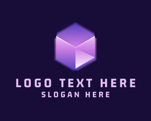 Box - Cyber 3D Cube logo design