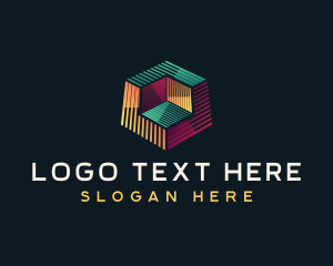 Network - Digital Tech Cube logo design